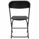 Стул складной для дома и офиса  "Golf CF-002", черный каркас, пластик черный, 531563. Фото товара с разных ракурсов.