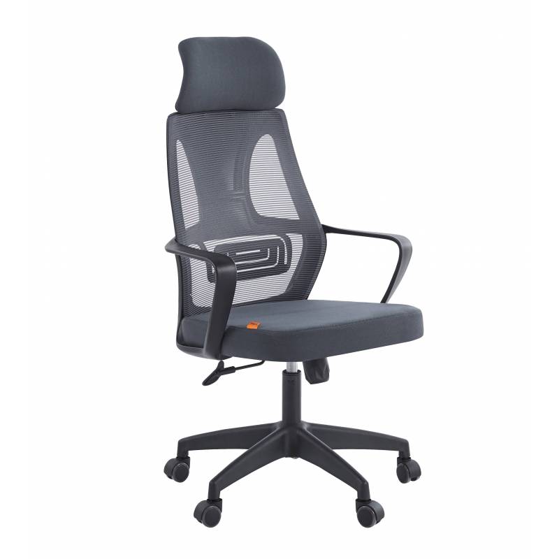 Кресло руководителя Chairman CH636 черный пластик, темно-серый главное фото