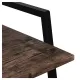 Стол на металлокаркасе BRABIX LOFT CD-003, 640х420х840 мм, цвет морёный дуб, 641215. Фото товара с разных ракурсов.