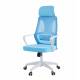 Кресло руководителя Chairman CH636 белый пластик, синий. Фото товара с разных ракурсов.