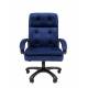 Кресло руководителя Chairman 442 Россия ткань T-82 синий (черный пластик). Фото товара с разных ракурсов.