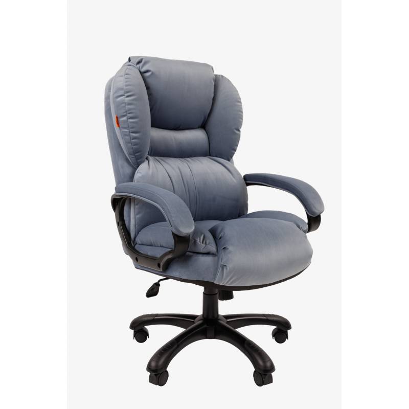 Кресло руководителя Chairman Home 434 Россия ткань Т-71 голубое (черный пластик) главное фото